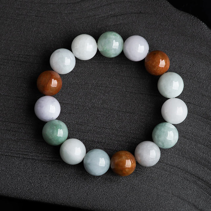 Bransoletka ochronna z naturalnego jadeitu z Buddha Stones
