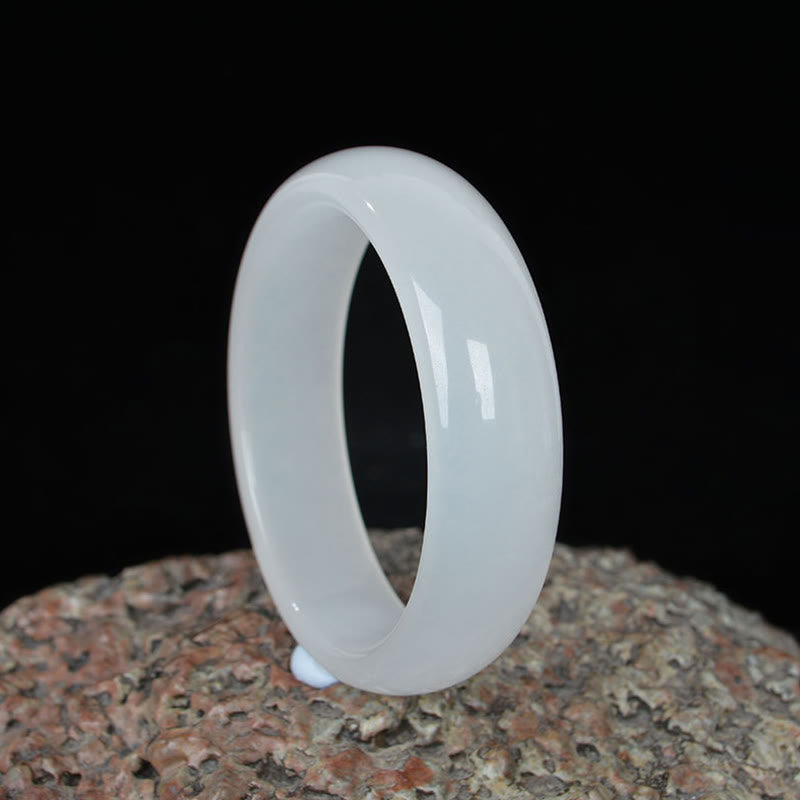 Buddha Stones Naturalny Złoty Jedwabny Jadeit Bransoletka Bogactwo Szczęście Bangle