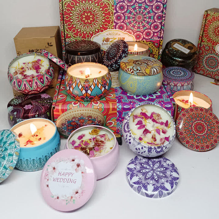 Biała herbata, kwiat imbiru, lawenda, gardenia, zapachowa świeca sojowa, prezent dla rodziny i przyjaciół - image 5