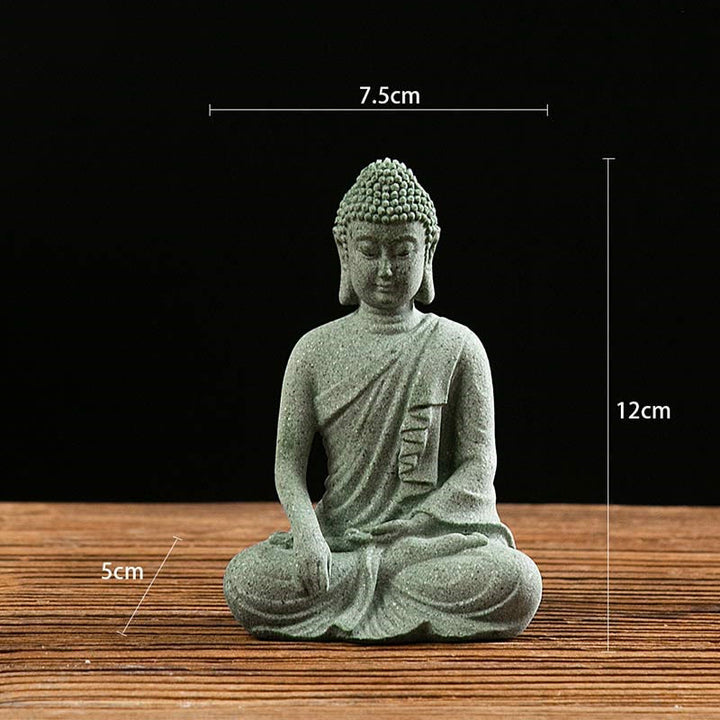 Buddha Stones Tybetańska Medytacja Kontemplacja Budda Spokój Współczucie Statua Figurka Dekoracja