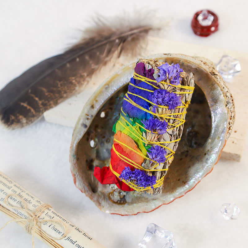 Buddha Stones Kolorowe Stokrotki Czerwone Róże Kwiaty Smudge Stick Do Domowego Oczyszczania Kadzidła Uzdrawiająca Medytacja Smudge Sticks Rytuały Zestaw