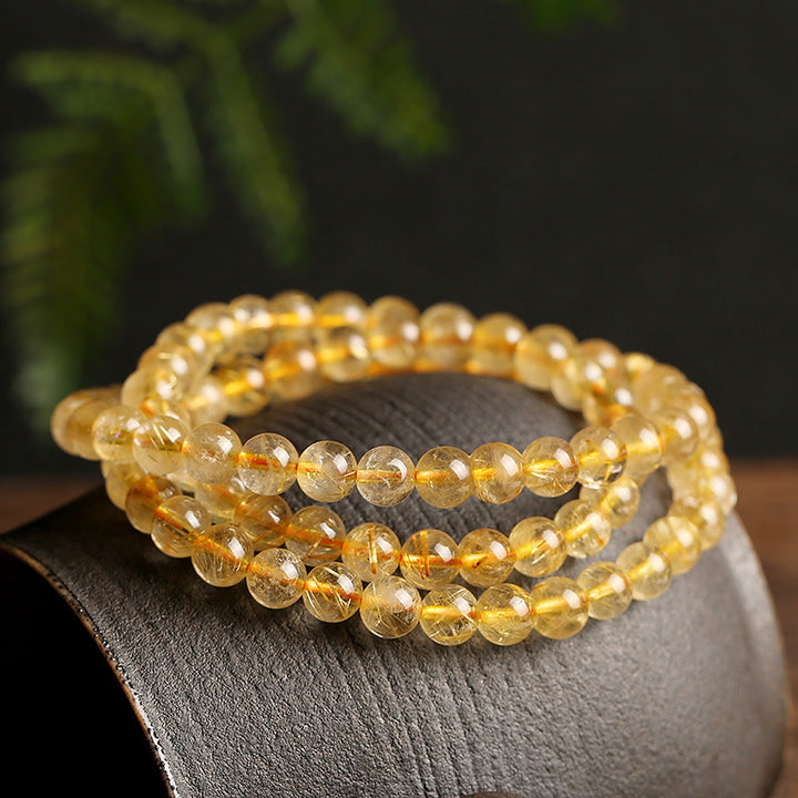 Bransoletka ochronna Buddha Stones Natural Citrine Prosperity