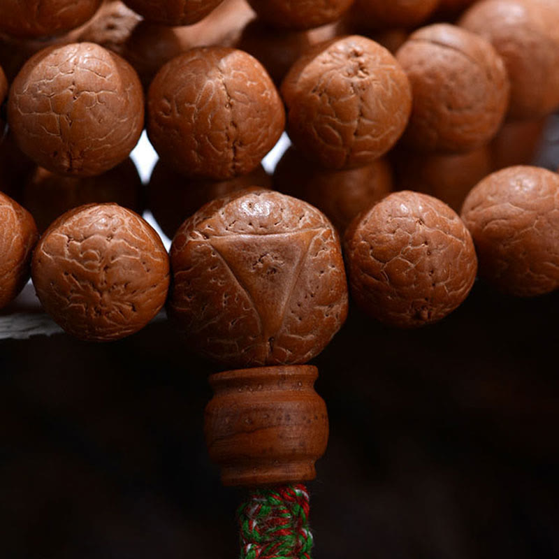 Buddha Stones 108 Mala Koraliki Nepal Bodhi Nasiona Szczęścia Bogactwo Bransoletka z frędzlami