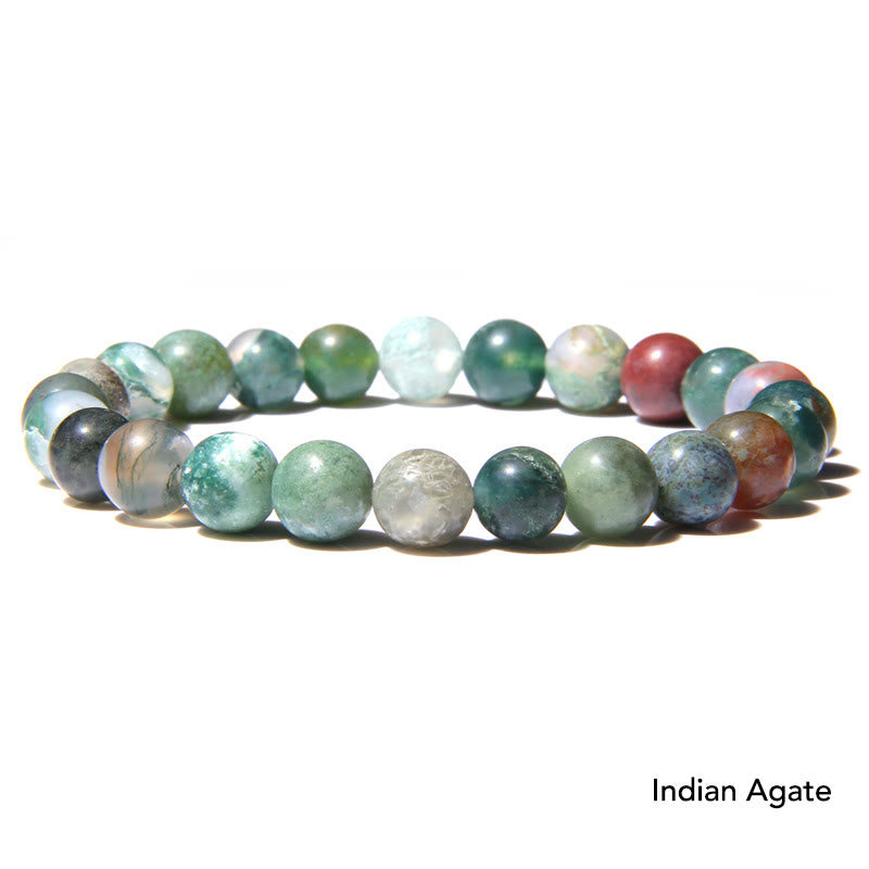 Bransoletka z koralików Natural Agat Stone Crystal Balance