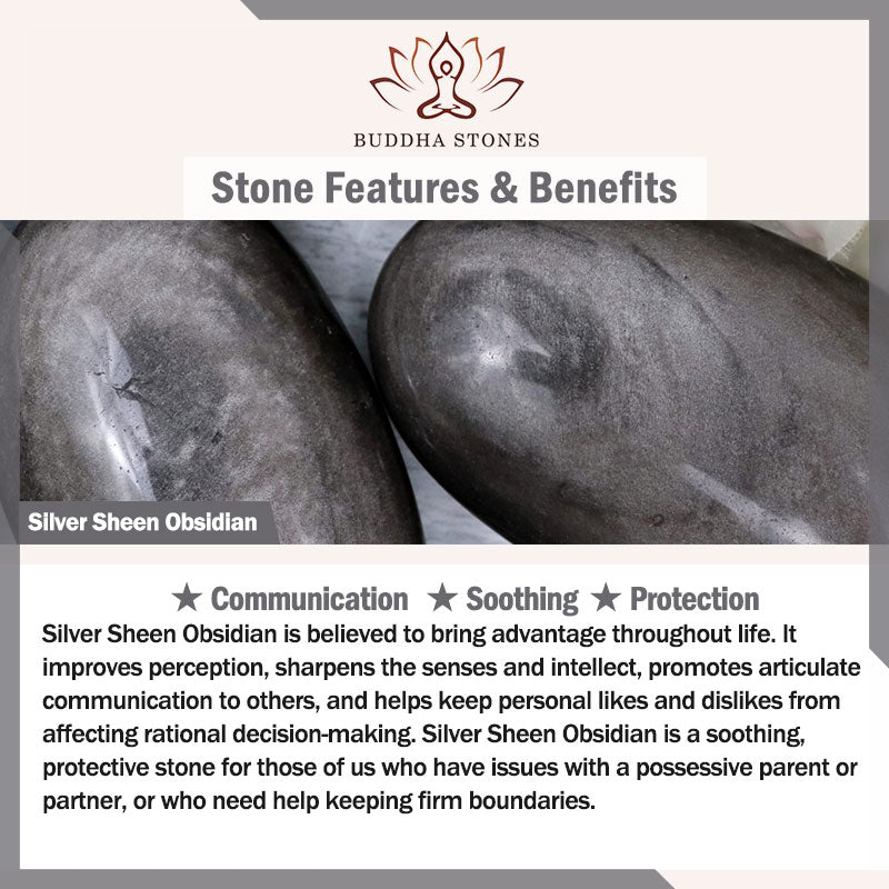 Buddha Stones Złoty połysk Obsydian Srebrny połysk Obsydian Piękna łapa Szczęśliwy Kot Bransoletka ochronna - image 31
