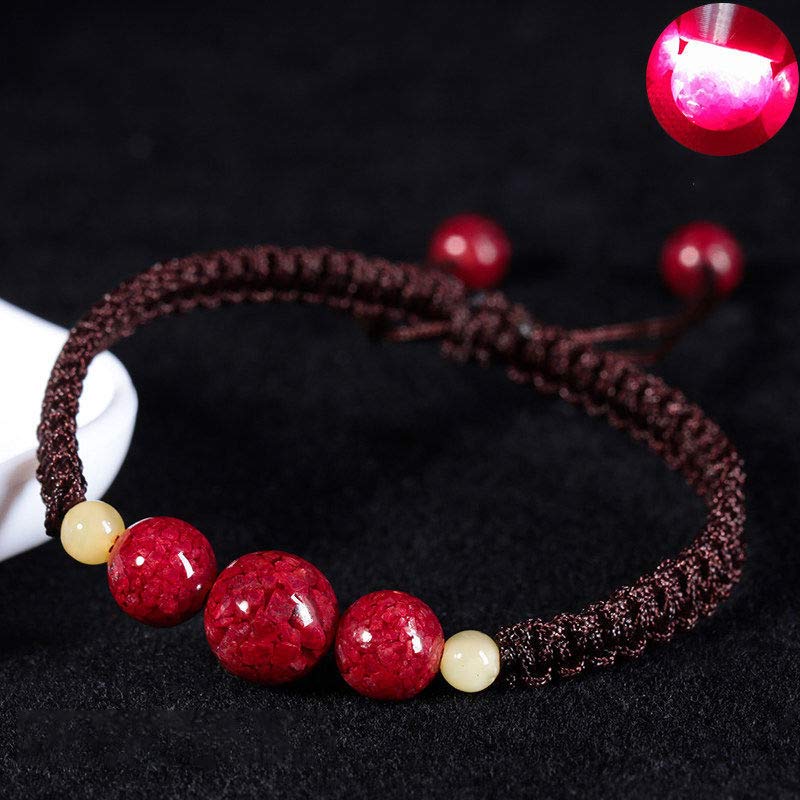 Bransoletka z czerwonego sznurka z Buddha Stones Cinnabar Blessing dla dzieci