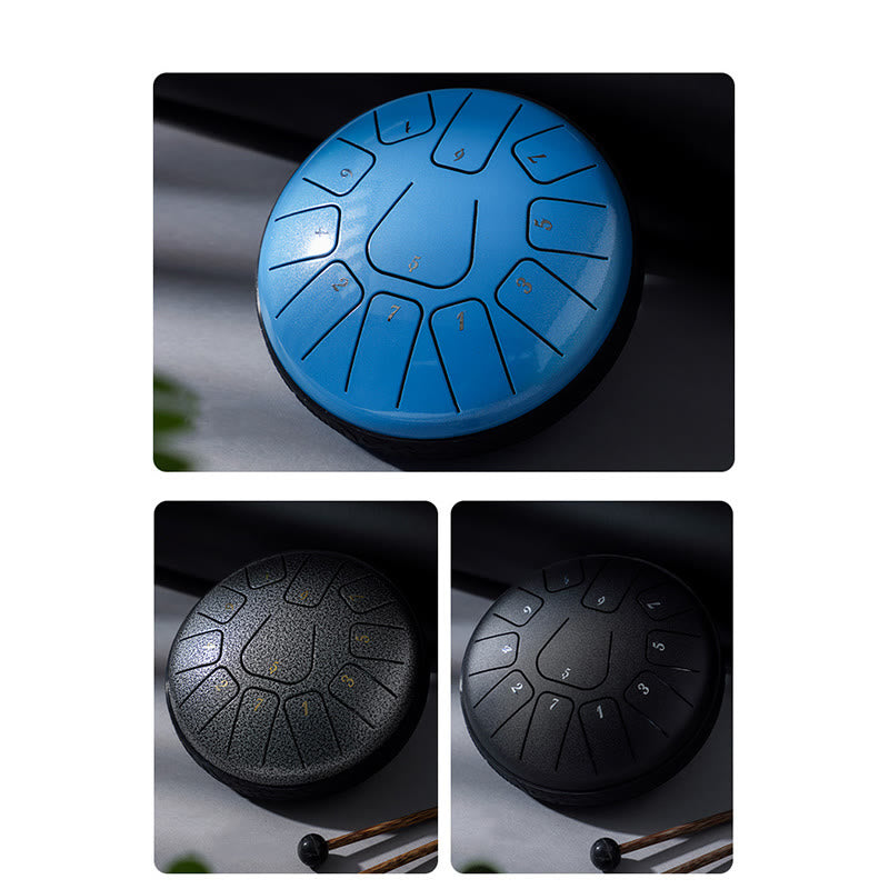 Buddha Stones językowy ze stali Dźwięk uzdrawiający Medytacja Joga Zestaw perkusyjny Lotus 11 nut 6 cali