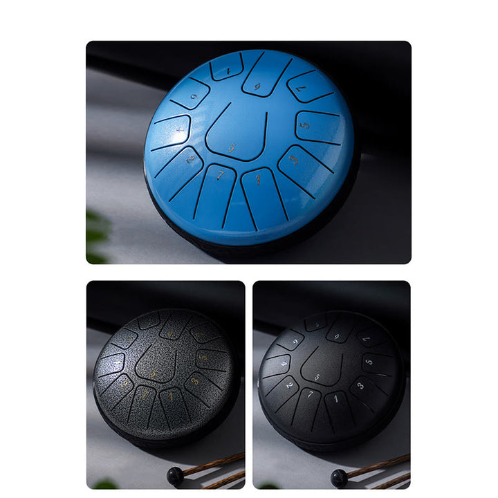 Buddha Stones językowy ze stali Dźwięk uzdrawiający Medytacja Joga Zestaw perkusyjny Lotus 11 nut 6 cali