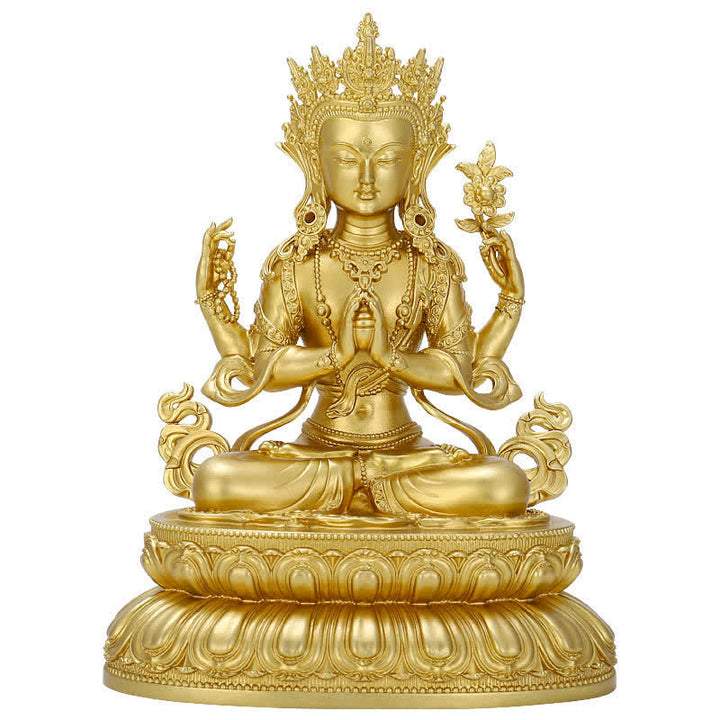 Figurka Buddy Medycyny Shakyamuni Amitabha Spokój Miedziana Statua Dekoracja Domu