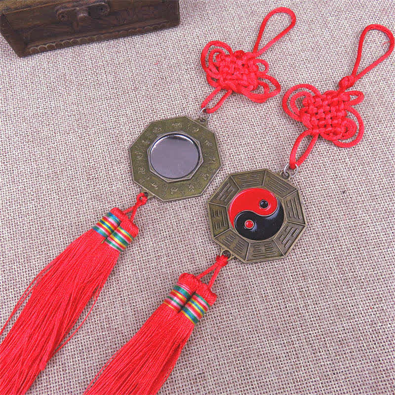 Feng Shui Bagua Mapa Chińskie Węzły Harmonii Energii Lustro - image 3