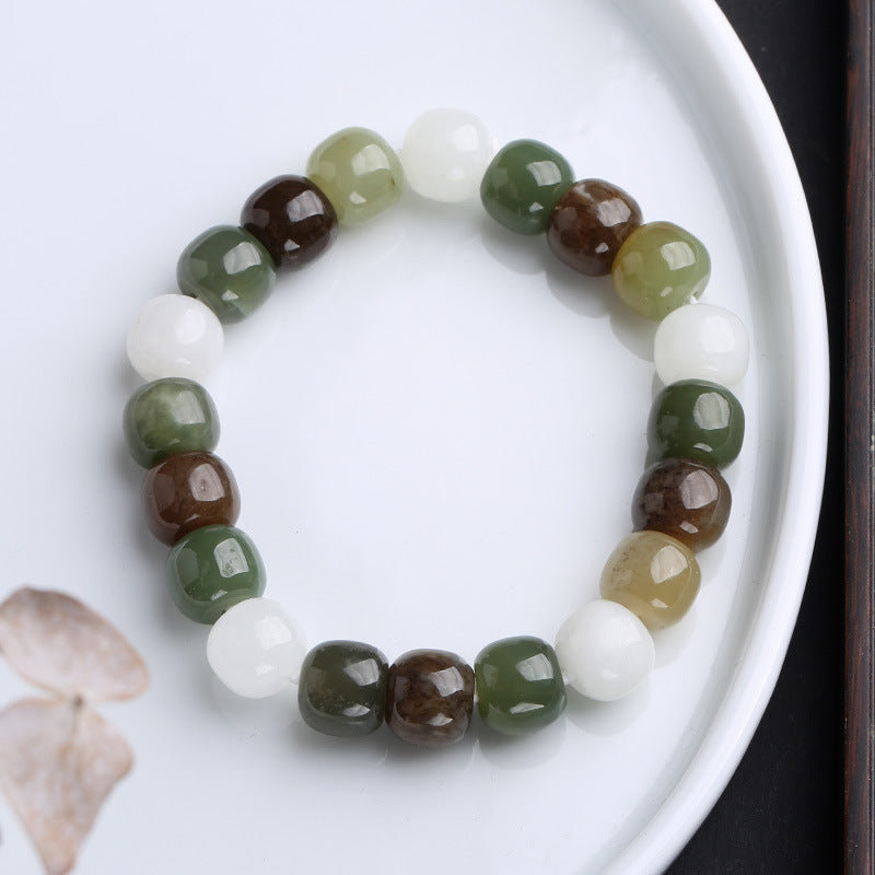 Bransoletka z Buddha Stones Gradient Jade Luck Blessing