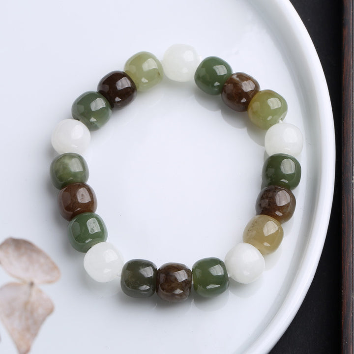 Bransoletka z Buddha Stones Gradient Jade Luck Blessing