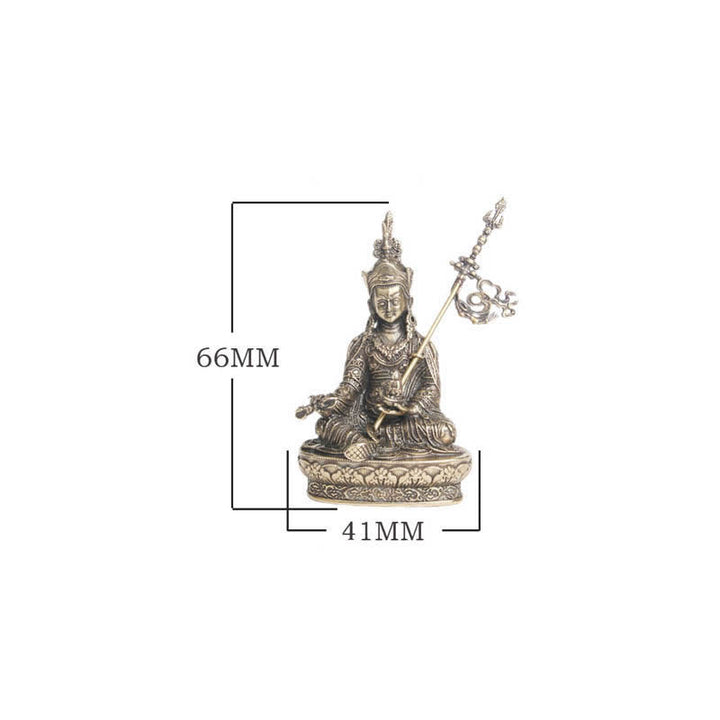 Padmasambhava Budda Figurka Spokój Miedziana Statuetka Dekoracja Świątynia Ornament - image 9