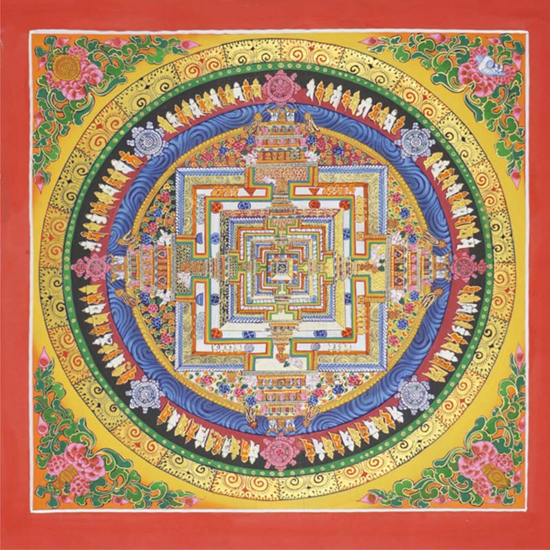 Buddha Stones Tybetańskie Thangka Malowanie Błogosławieństwo Ręcznie Robiona Dekoracja