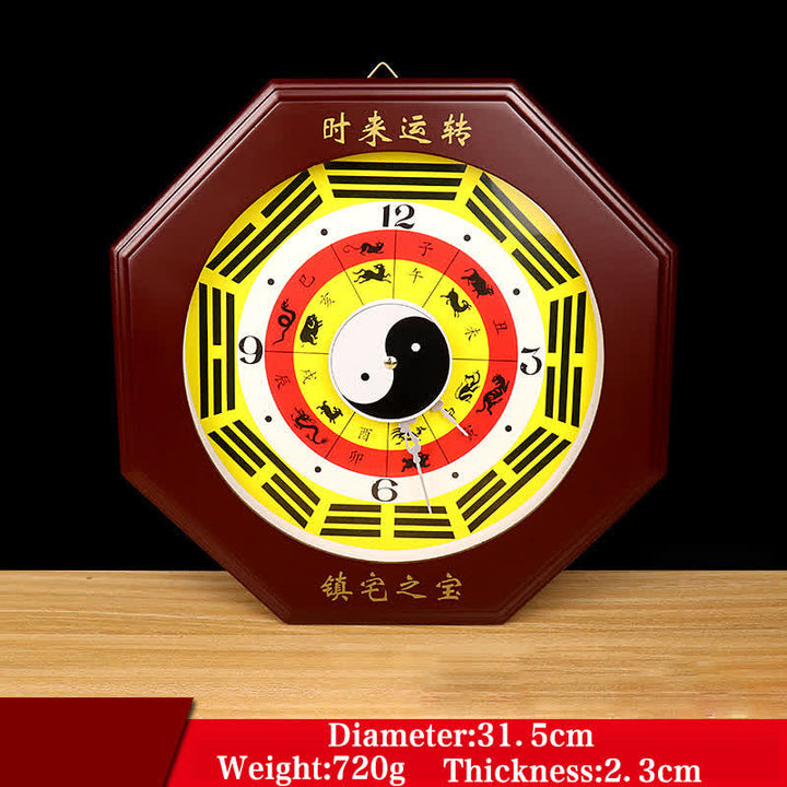 Feng Shui Bagua Mapa Równowagi Energii Mapa Ścienna Zegar - Mapa Bagua, zegar ścienny i chiński zodiak 30 cm - image 10
