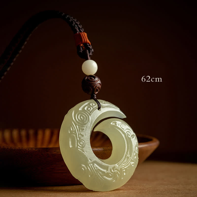 Buddha Stones Klamra Pokoju Jade Mały Liść Czerwony Sandałowiec Cynober Agat Naszyjnik Szczęścia Wisiorek