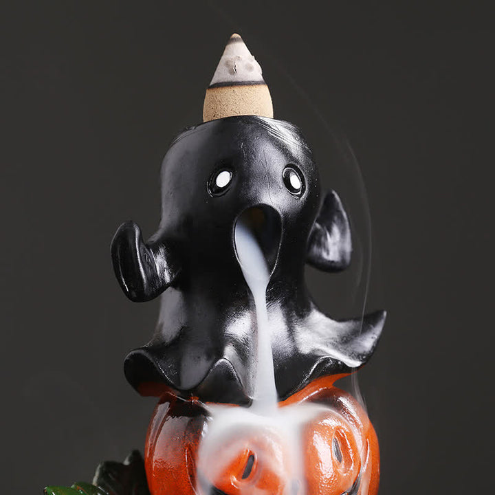 Dynie na Halloween Duch Żywica Cofanie Dymu Fontanna Kadzidło Palnik Dekoracja