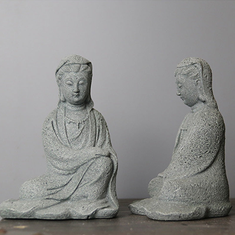 Buddha Stones Avalokitesvara Statuetka Błogosławieństwo Dekoracja Domu - image 13