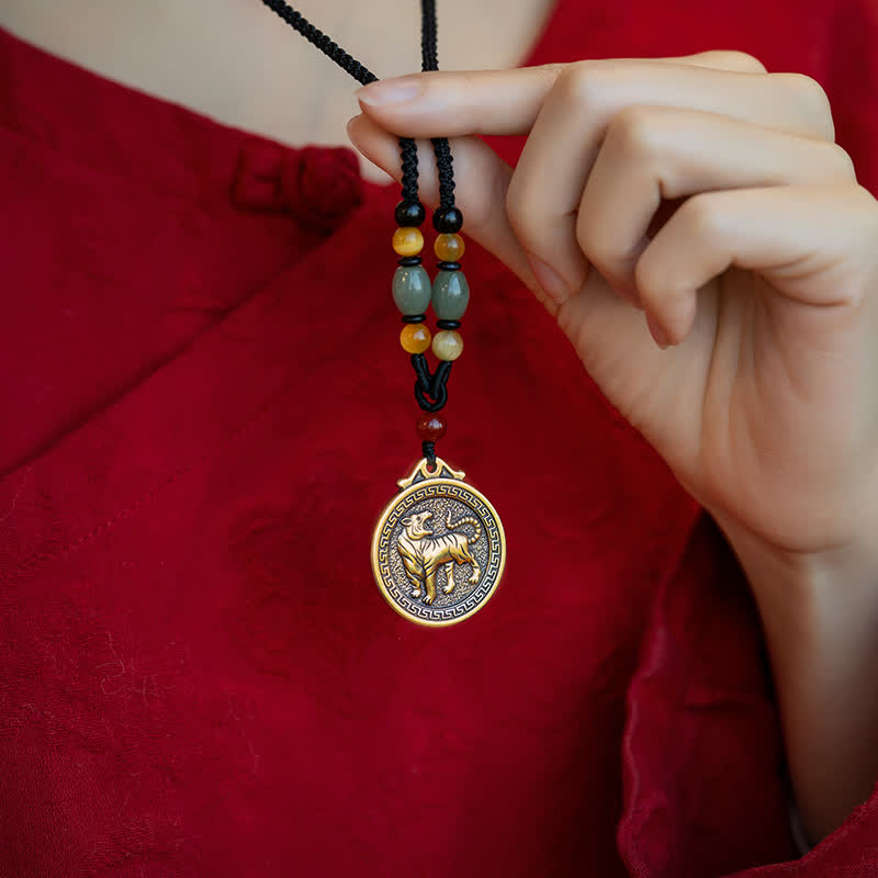 12 chińskich znaków zodiaku błogosławieństwo bogactwa naszyjnik wisiorki - image 10