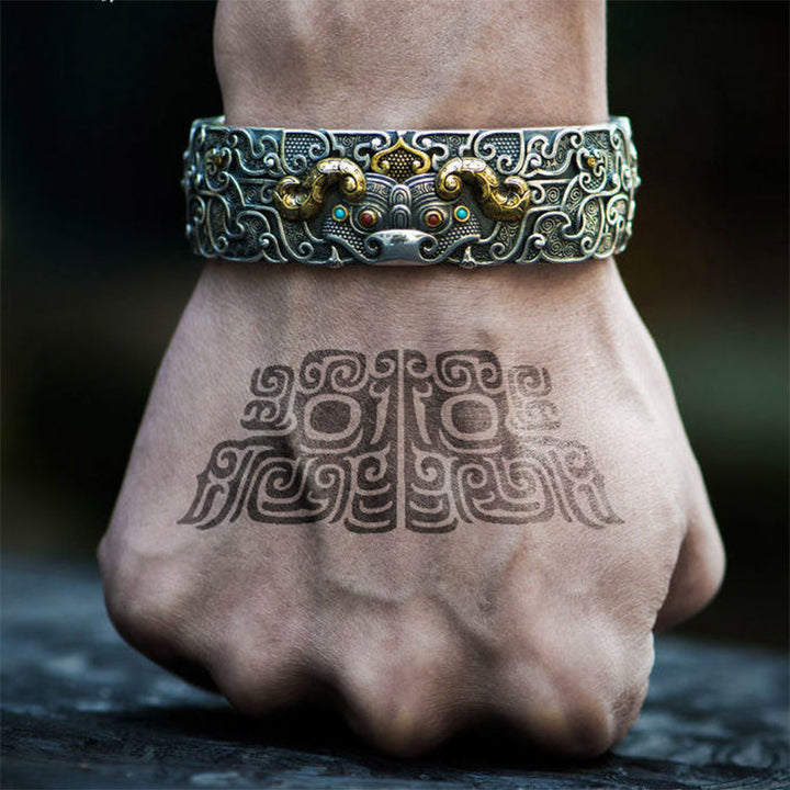 Buddha Stones FengShui Grawerowanie PiXiu Błogosławieństwo Bransoletka Bangle