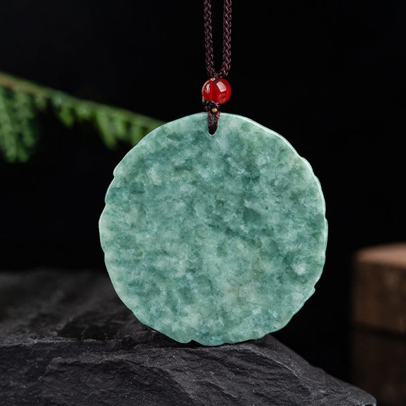 Buddha Stones Smok Jade Yin Yang Równowaga Naszyjnik Wisiorek Sznurkowy - image 6