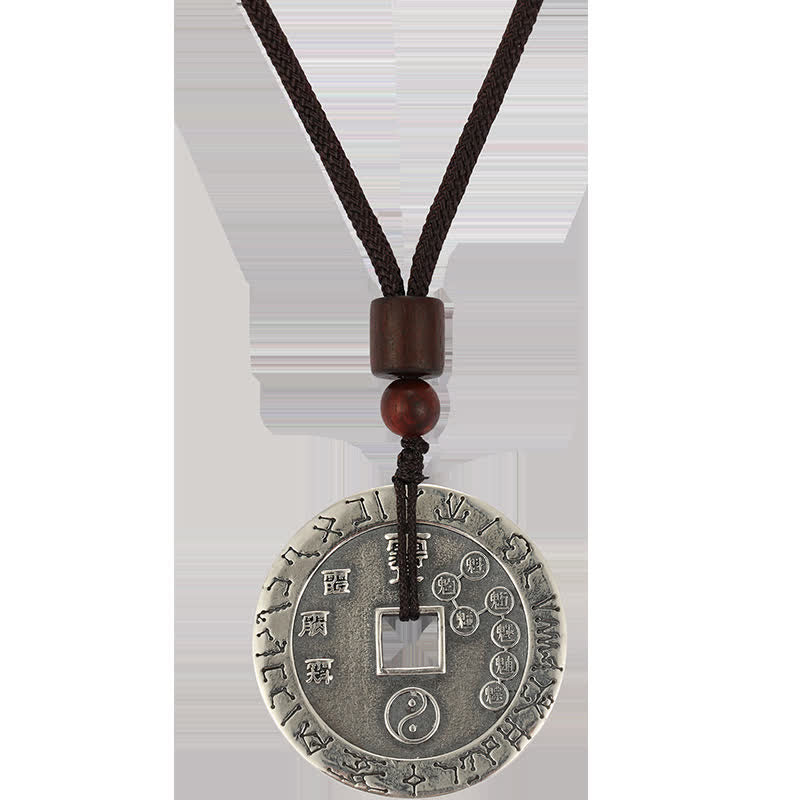 Buddha Stones Bagua Yin Yang Miedziana Moneta Gwiazda Równowaga Energia Naszyjnik Wisiorek - image 13