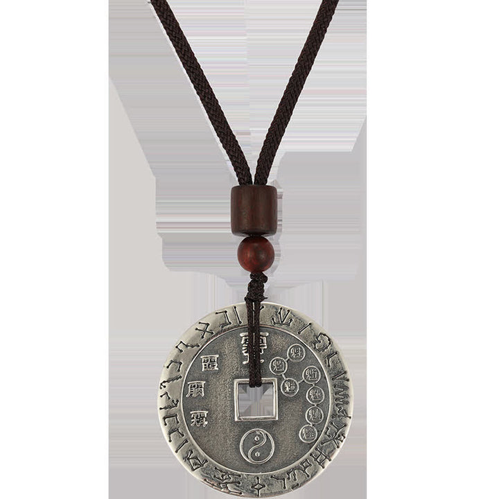 Buddha Stones Bagua Yin Yang Miedziana Moneta Gwiazda Równowaga Energia Naszyjnik Wisiorek - image 13