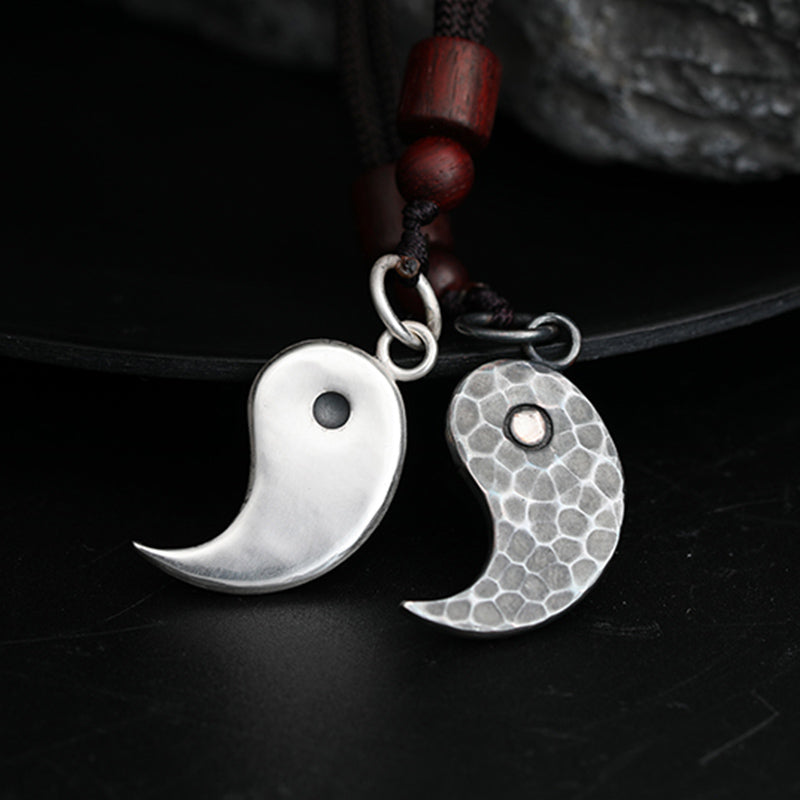 Buddha Stones 990 Srebro Sterlingowe Naszyjnik Yin Yang Równowaga Harmonia Wisiorek - image 18