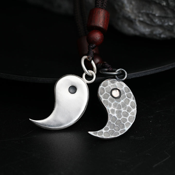 Buddha Stones 990 Srebro Sterlingowe Naszyjnik Yin Yang Równowaga Harmonia Wisiorek - image 18