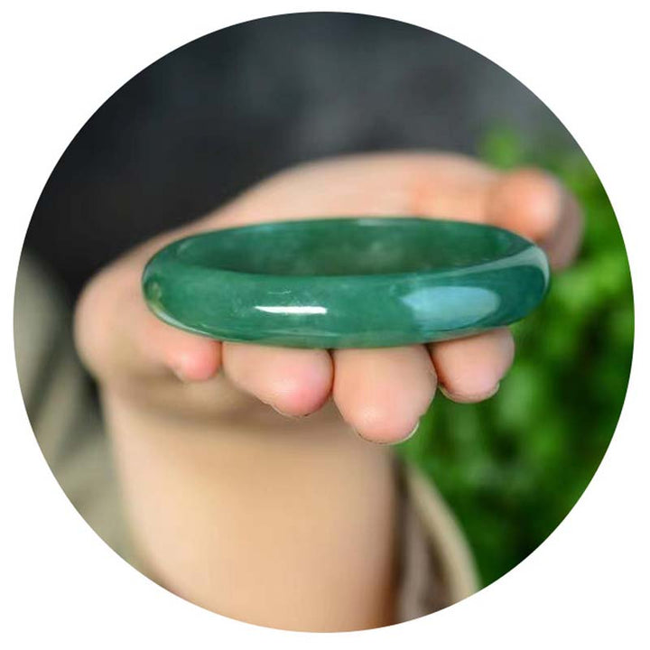 Bransoletka z Buddha Stones Jade Healing Abundance Protection Bangle