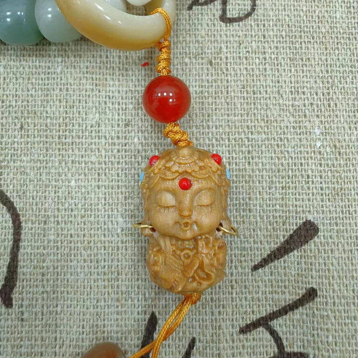 Buddha Stones 108 Mala Beads Gradient Bodhi Seed Green Tara Budda Grawerowany Pokojowy Bransoletka Harmonii