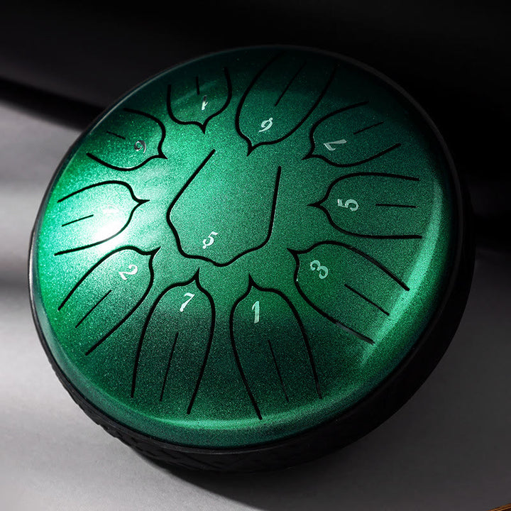 Buddha Stones językowy ze stali Dźwięk uzdrawiający Medytacja Joga Zestaw perkusyjny Lotus 11 nut 6 cali