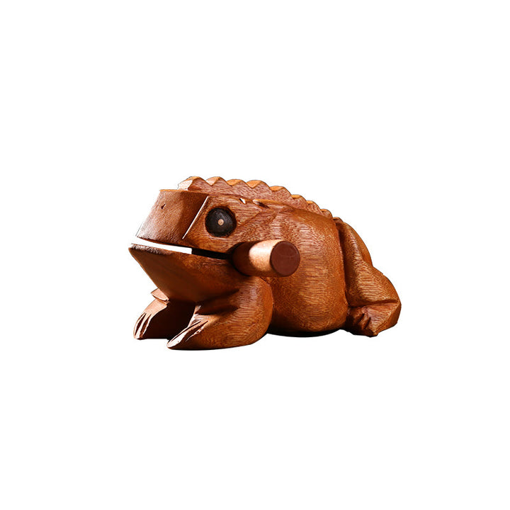 Buddha Stones ręcznie robione FengShui bogactwo szczęście żaba miniaturowa drewniana rechocząca żaba dekoracja Guiro