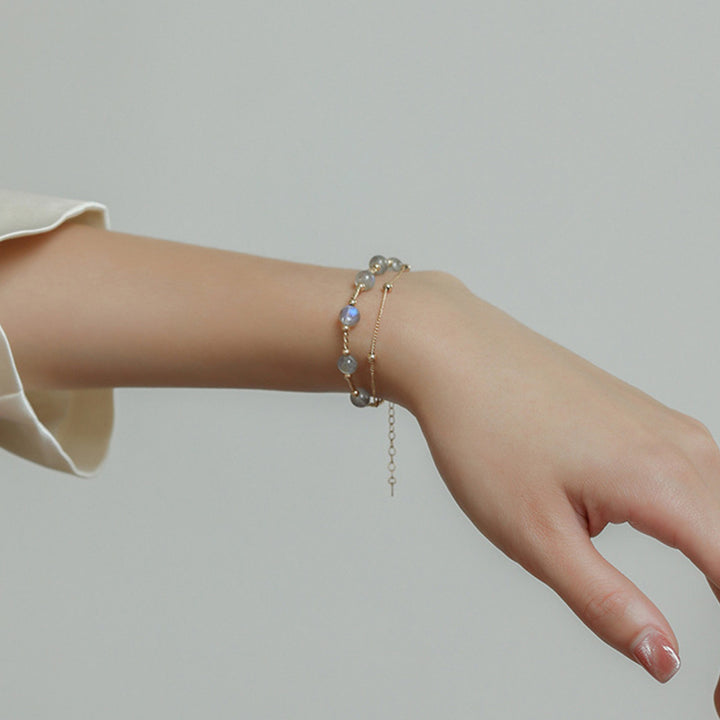 Bransoletka z łańcuszkiem Moonstone Positive Charming
