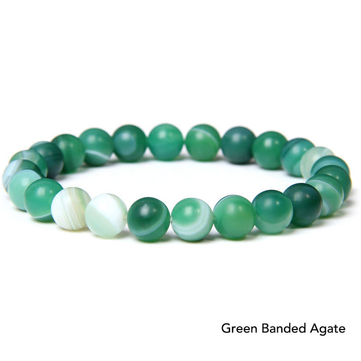 Bransoletka z koralików Natural Agat Stone Crystal Balance