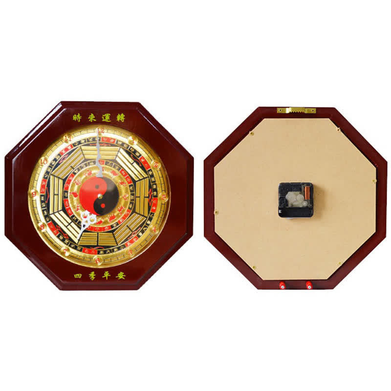 Feng Shui Bagua Mapa Równowagi Energii Mapa Ścienna Zegar - image 12
