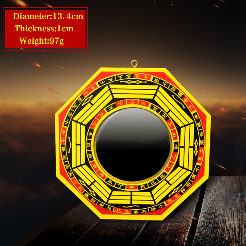 Feng Shui Bagua Mapa Równowagi Salonu Energia Mapa Lustra - 5 W - Lustro wypukłe - Żółty - image 12