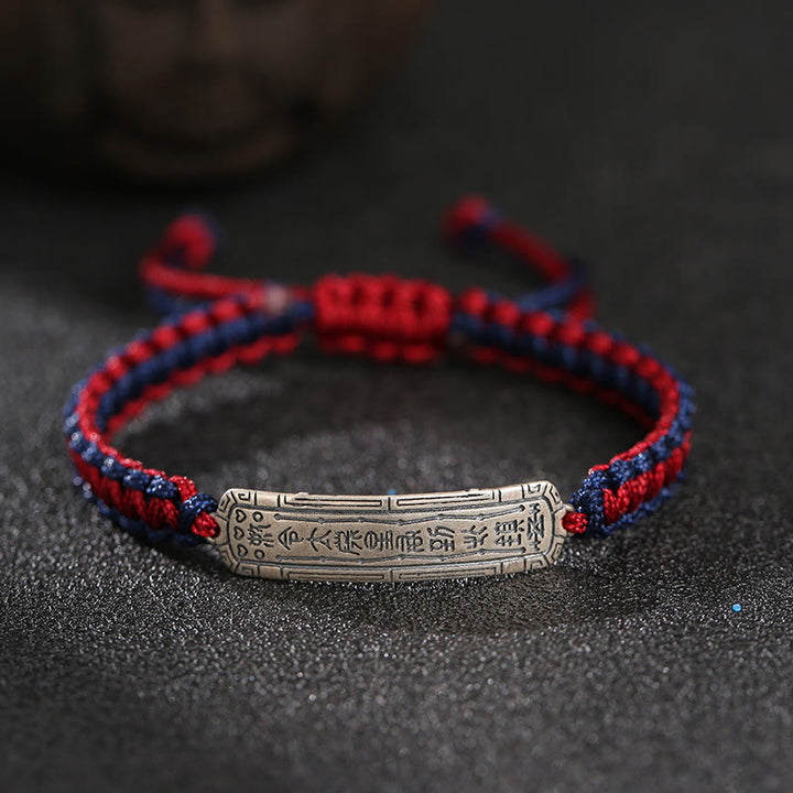 Bransoletka ochronna Buddha Stones 925 ze srebra próby 925 z amuletem pokoju