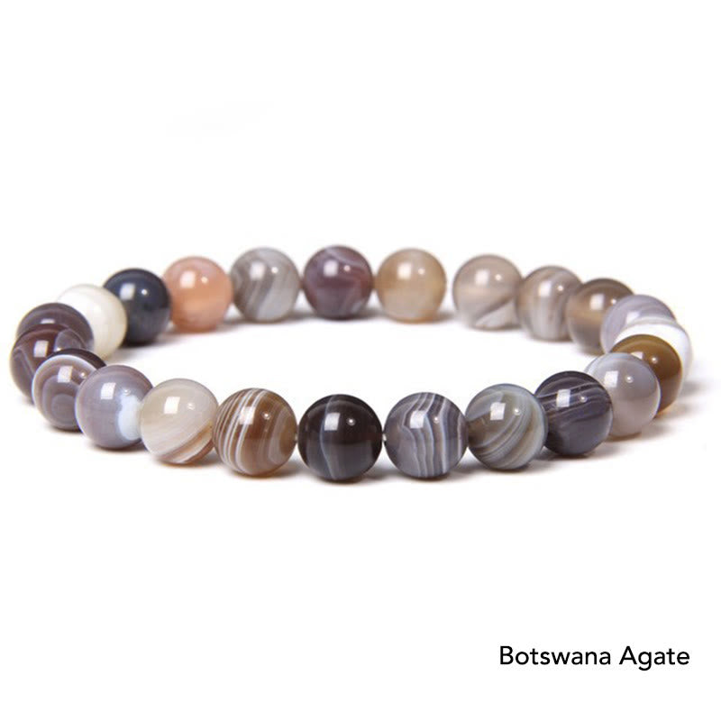 Bransoletka z koralików Natural Agat Stone Crystal Balance