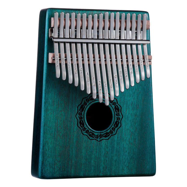 Kalimba z Buddha Stones 17 klawiszy Pianino kciukowe Drewno mahoniowe Akacja Orzech Przenośne pianino palce