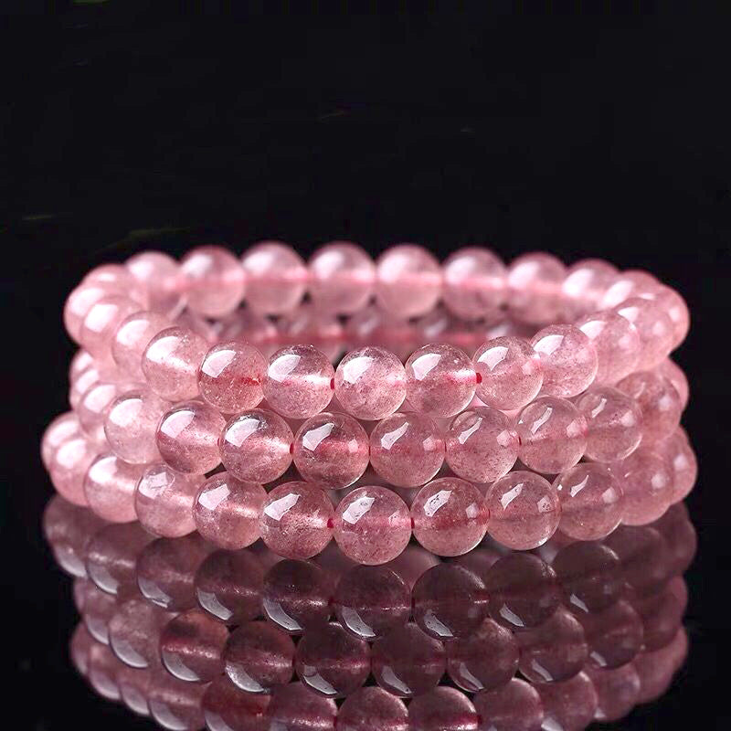 Bransoletka Buddha Stones Natural Rose Quartz Love Caring