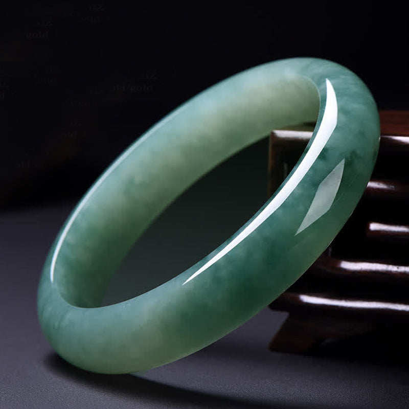 Bransoletka z Buddha Stones Jadeit Obfitość Szczęście Uzdrawiająca Bransoletka - 64 mm - image 0