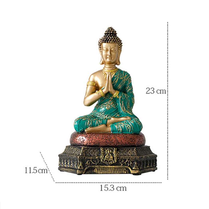 Buddha Stones, żywiczna statua Buddy Współczucia, dekoracja - image 11