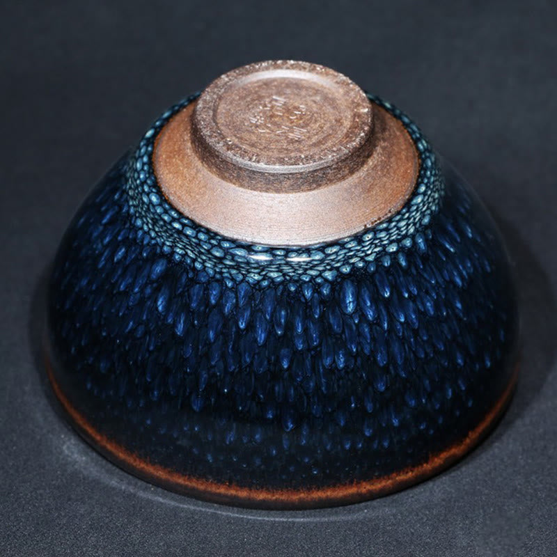 Buddha Stones ręcznie robione Niebieski Francolinus Spot Chiński Jianzhan Ceramiczny Filiżanka do herbaty Kung Fu Filiżanka do herbaty Miska - image 13