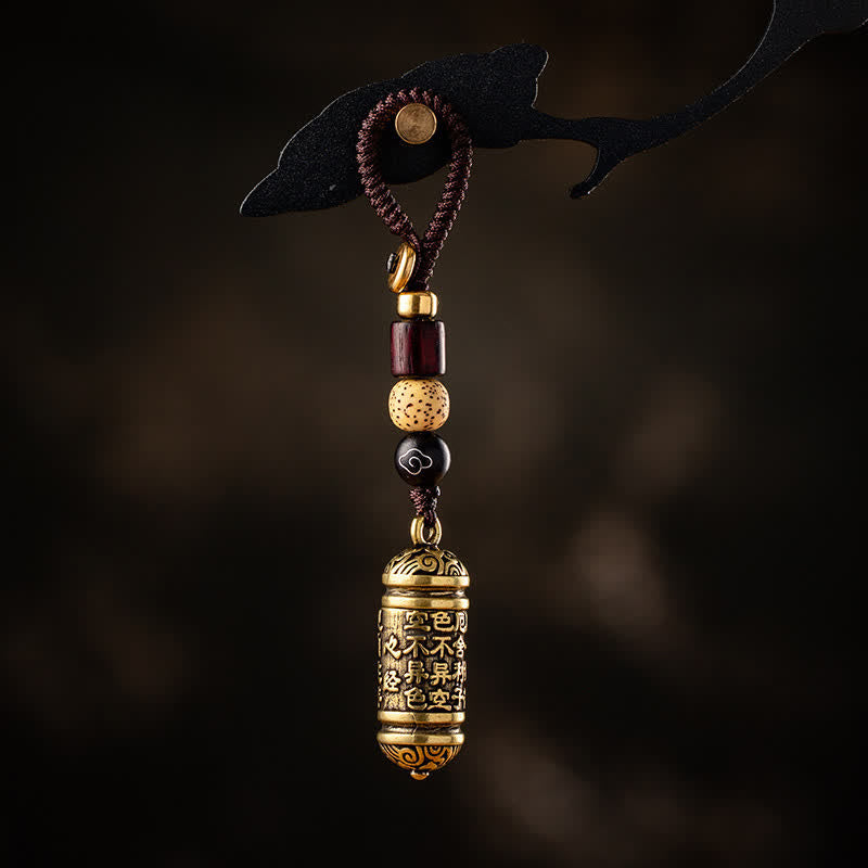 Buddha Stones Brelok miedziany Heart Sutra
