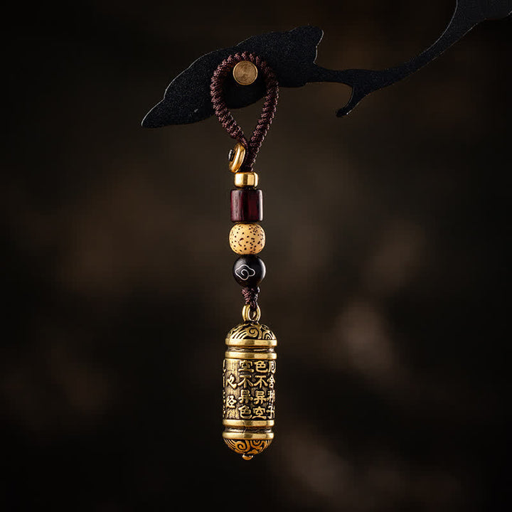 Buddha Stones Brelok miedziany Heart Sutra