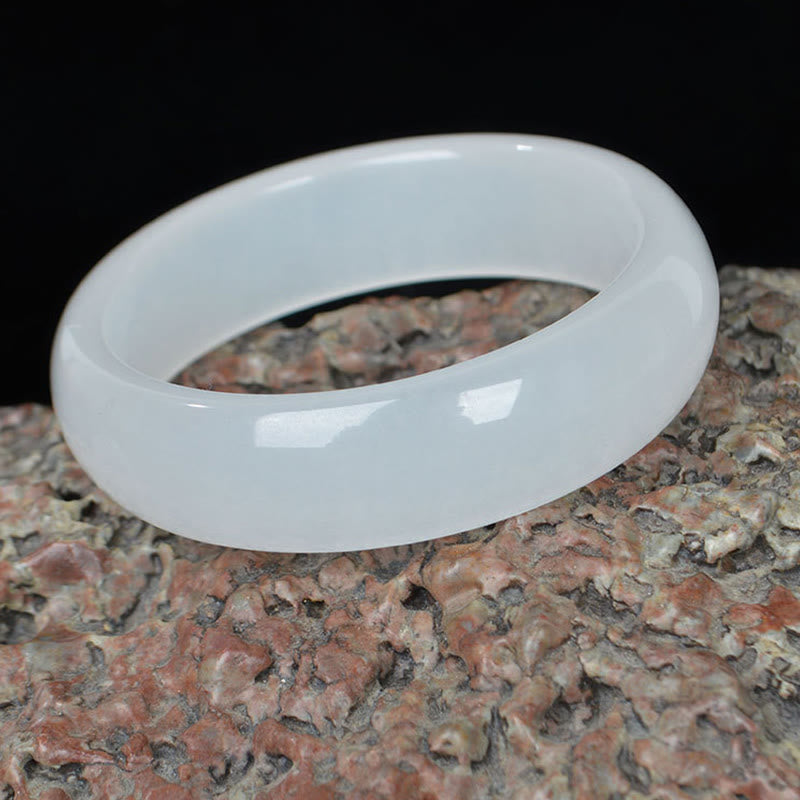 Buddha Stones Naturalny Złoty Jedwabny Jadeit Bransoletka Bogactwo Szczęście Bangle