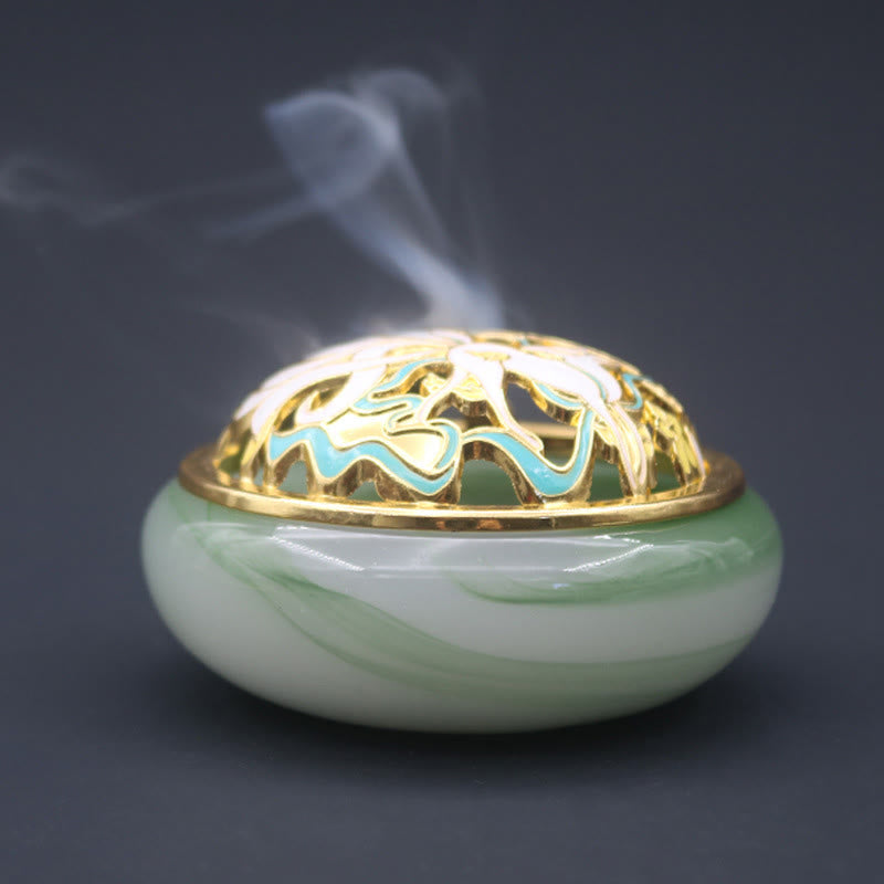 Buddha Stones Dziewięcioogoniasty Lis Liuli Kryształ Uzdrawiający Medytacja Kadzidło Palnik
