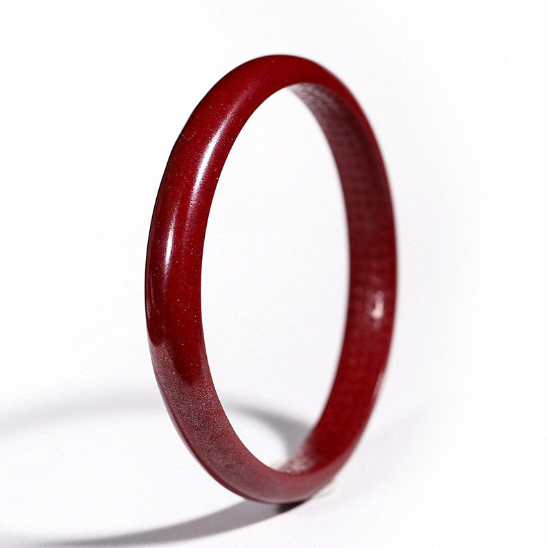 Buddha Stones Cynobrowy Sutra Serca Grawerowanie Błogosławieństwo Bransoletka Bangle