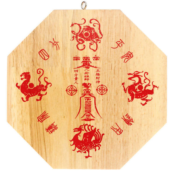 Feng Shui Bagua Mapa Peach Wood Równowaga Energii Lustro - image 6
